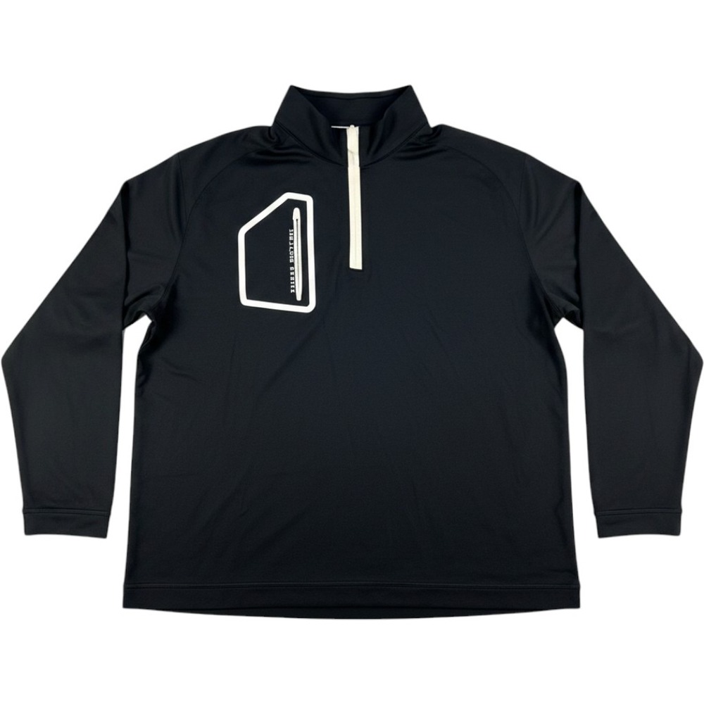 Three Sixty Six Mens 3XL Black Quarter Zip Pullover Performance Chest Pocket Top